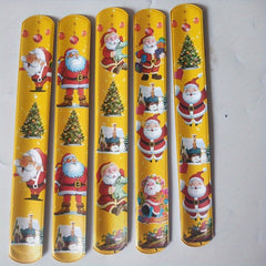 12pcs Christmas Snap Bracelets Party Favors Supplies Decoration