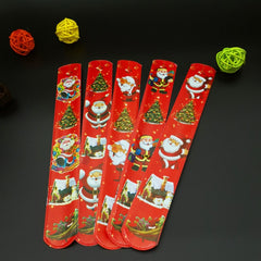 12pcs Christmas Snap Bracelets Party Favors Supplies Decoration