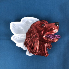 Long haired Dog Silicone Mold for Home Decor