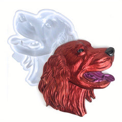 Long haired Dog Silicone Mold for Home Decor