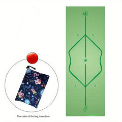 Non-slip Yoga Mat Towel Pattern Print Sweat-absorbent Yoga Mat Blanket