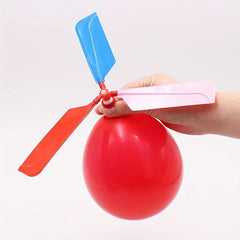 3 Colorful Balloon Helicopters Outdoor Toys
