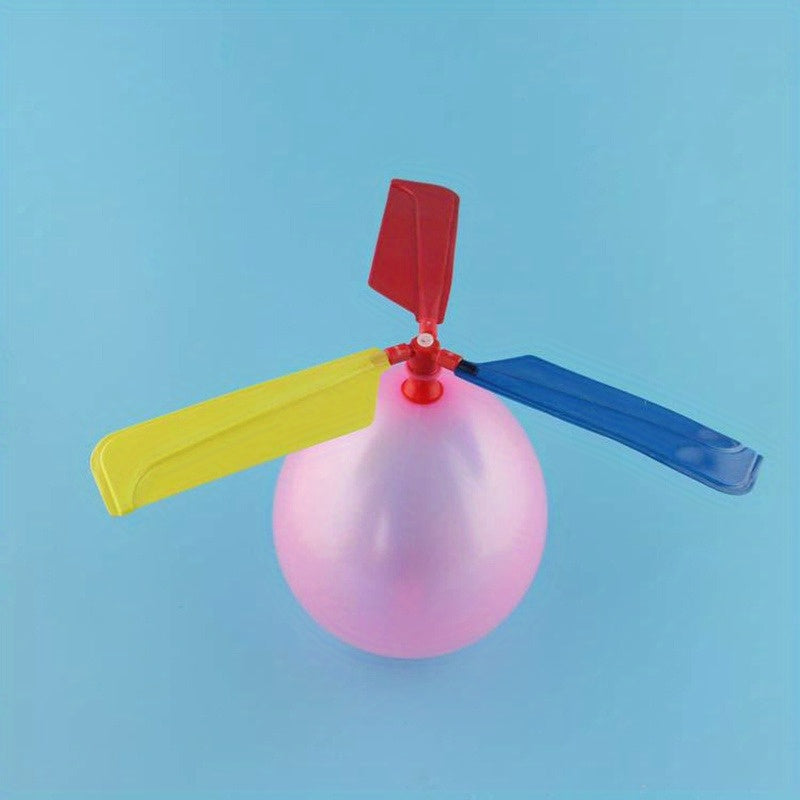 3 Colorful Balloon Helicopters Outdoor Toys