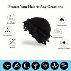 Vintage Twist Head Wrap Turban For Men with Tassel
