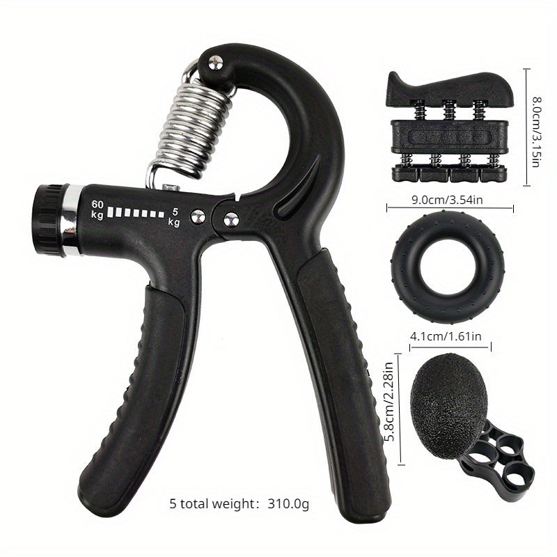 Hand Strength Training Set - Grip Ball, Hand Grip Strengthener, Hand Grip Ring