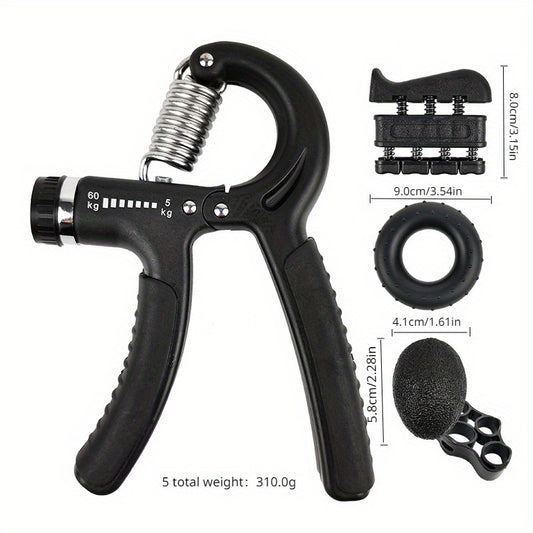 Hand Strength Training Set - Grip Ball, Hand Grip Strengthener, Hand Grip Ring
