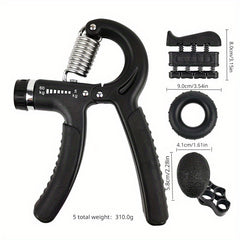 Hand Strength Training Set - Grip Ball, Hand Grip Strengthener, Hand Grip Ring