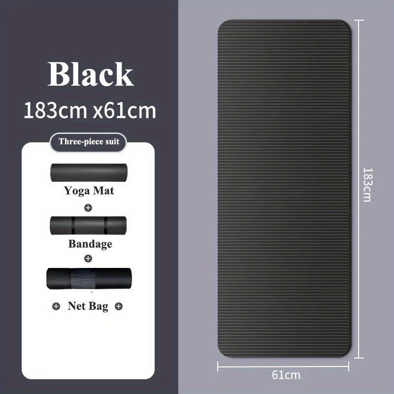 10MM Thick Non-Slip Yoga Mat for Gymnastics Pilates