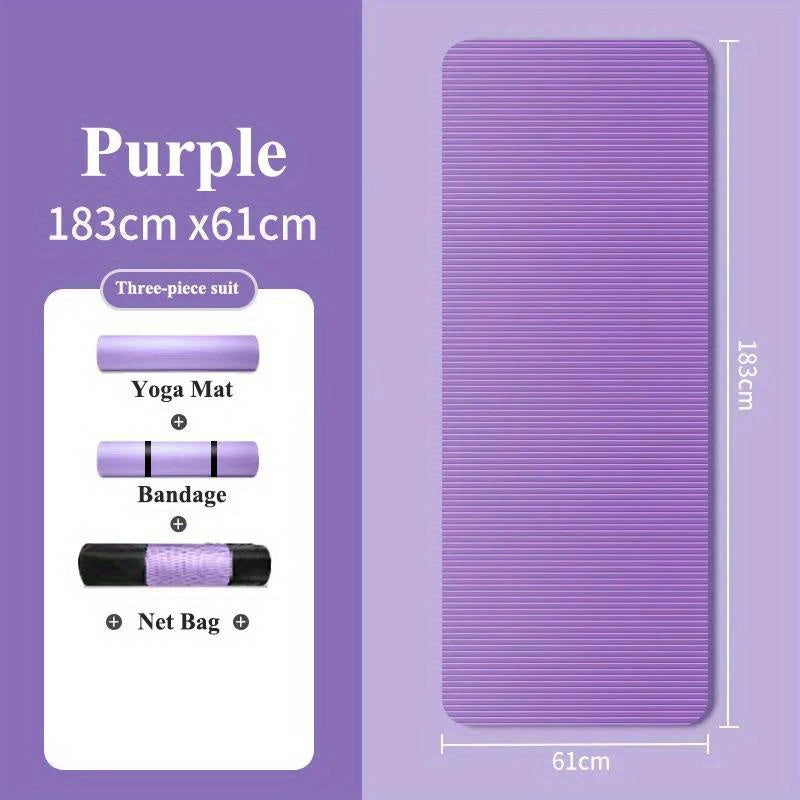 10MM Thick Non-Slip Yoga Mat for Gymnastics Pilates