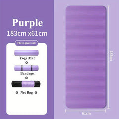 10MM Thick Non-Slip Yoga Mat for Gymnastics Pilates