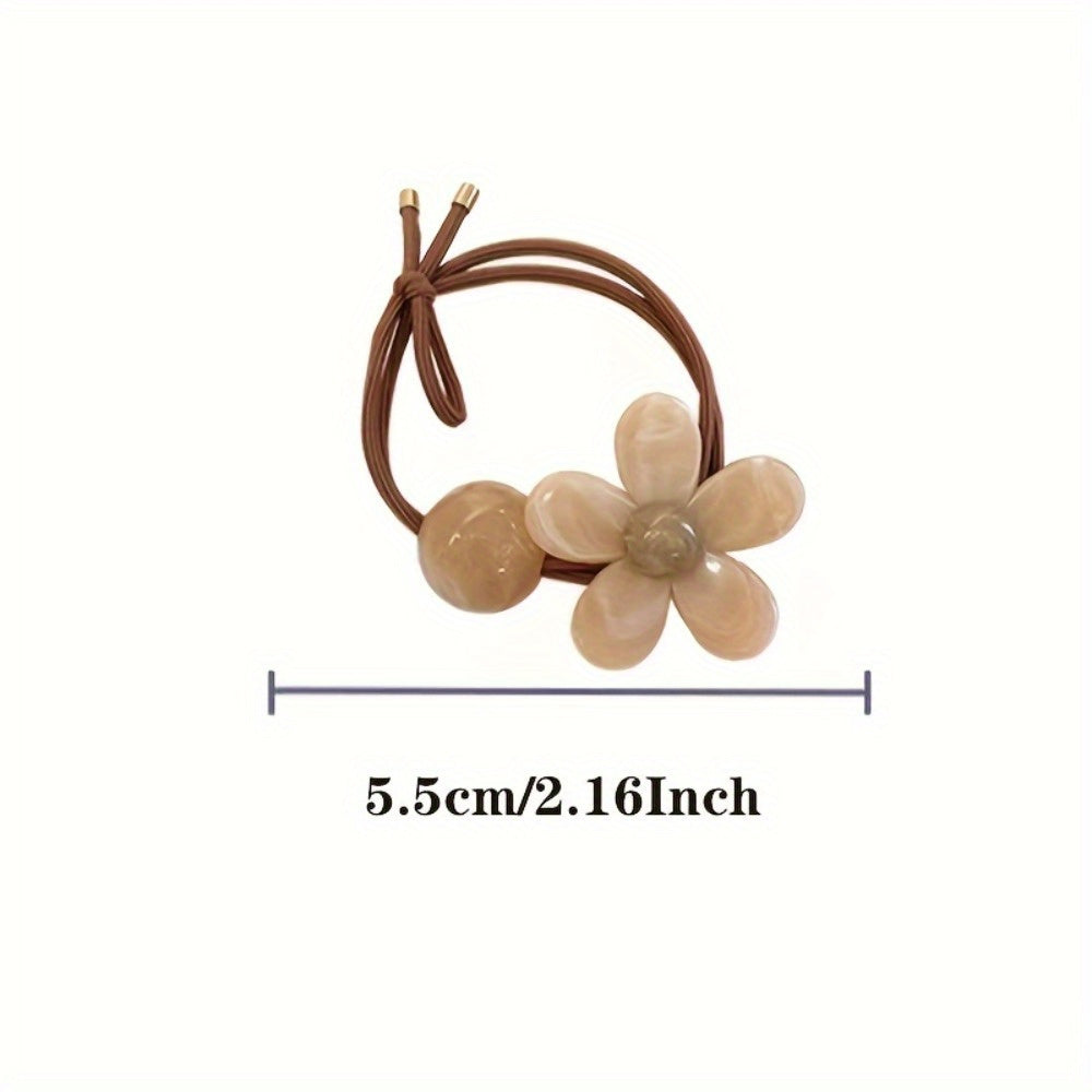 2pcs 3pcs Flower Elastic Hair Bands Scrunchies