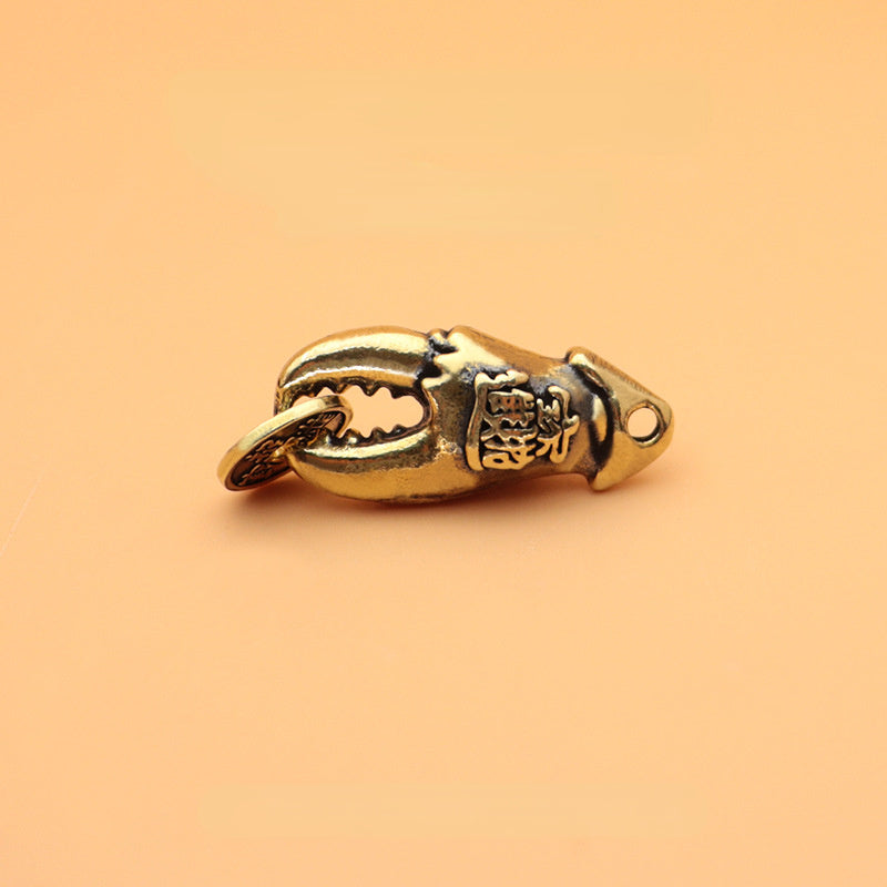 Chinese Style Crab Decoration Pendant Bag Purse Keychain Accessory