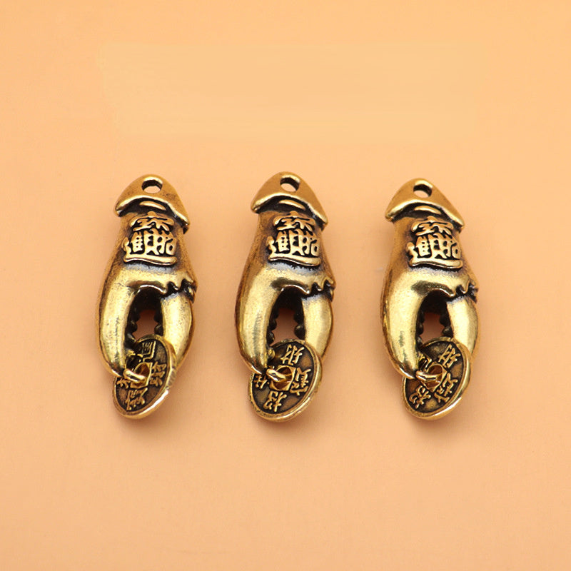 Chinese Style Crab Decoration Pendant Bag Purse Keychain Accessory