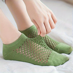 8 Pairs Breathable Mesh Ankle Socks for Running Sports