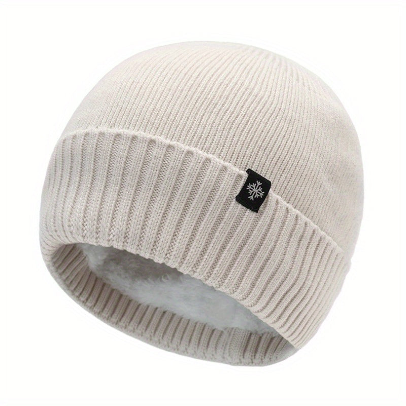 Winter Knit Hat Velvet Ski Hat Ear Protection Men Women Warm Thickened