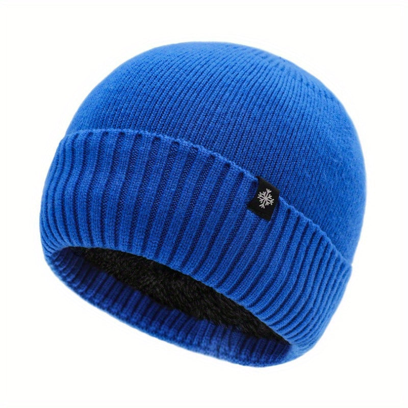 Winter Knit Hat Velvet Ski Hat Ear Protection Men Women Warm Thickened