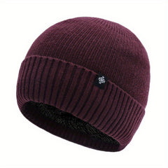 Winter Knit Hat Velvet Ski Hat Ear Protection Men Women Warm Thickened