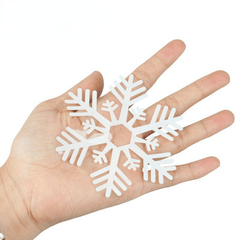 27pcs Christmas Snow Flakes Wall Sticker Set Vinyl Art Decal Window Stickers