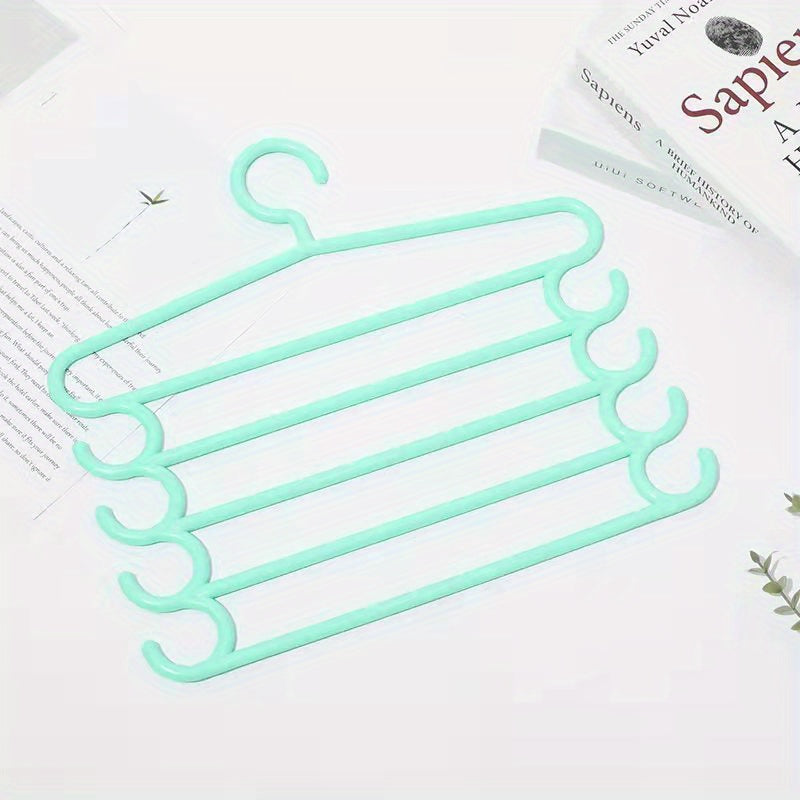 5-Layer Plastic Clothes Rack Closet Storage Organizer
