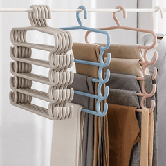 5-Layer Plastic Clothes Rack Closet Storage Organizer