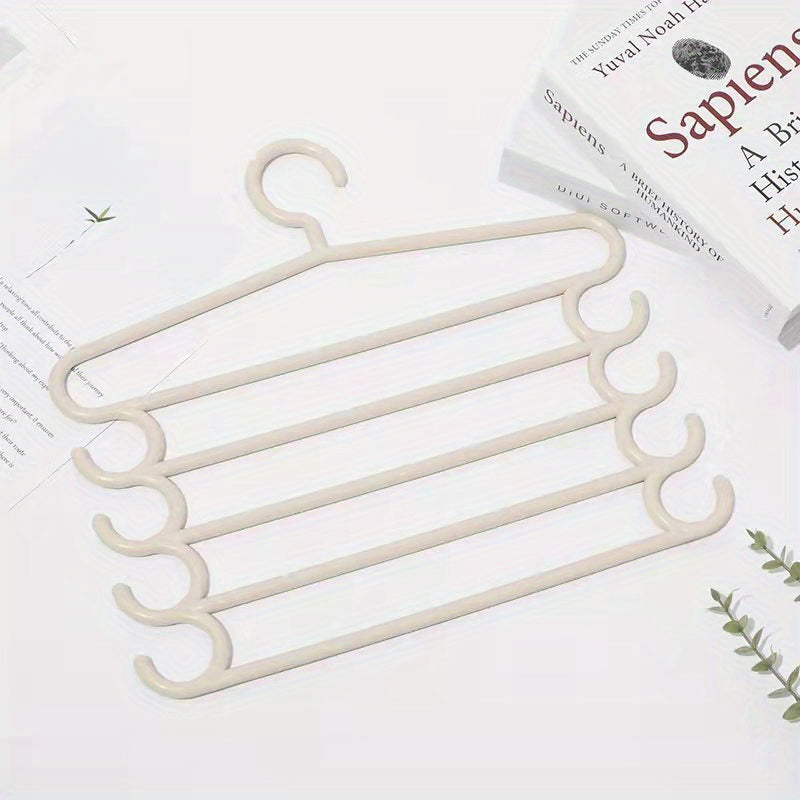 5-Layer Plastic Clothes Rack Closet Storage Organizer