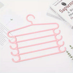 5-Layer Plastic Clothes Rack Closet Storage Organizer