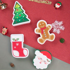 Christmas Sponge Wipe Scouring Pad Dishwashing Cotton Kitchen Cleaning Brush