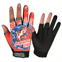 Fingerless Fishing Gloves Sea Fishing Breathable Non-slip Gloves