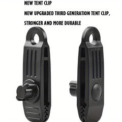 5pcs Portable Clips & 5pcs Elastic Ropes Awning Tent Clamps Canopy Lashing Buckl