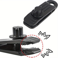 5pcs Portable Clips & 5pcs Elastic Ropes Awning Tent Clamps Canopy Lashing Buckl