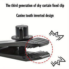 5pcs Portable Clips & 5pcs Elastic Ropes Awning Tent Clamps Canopy Lashing Buckl