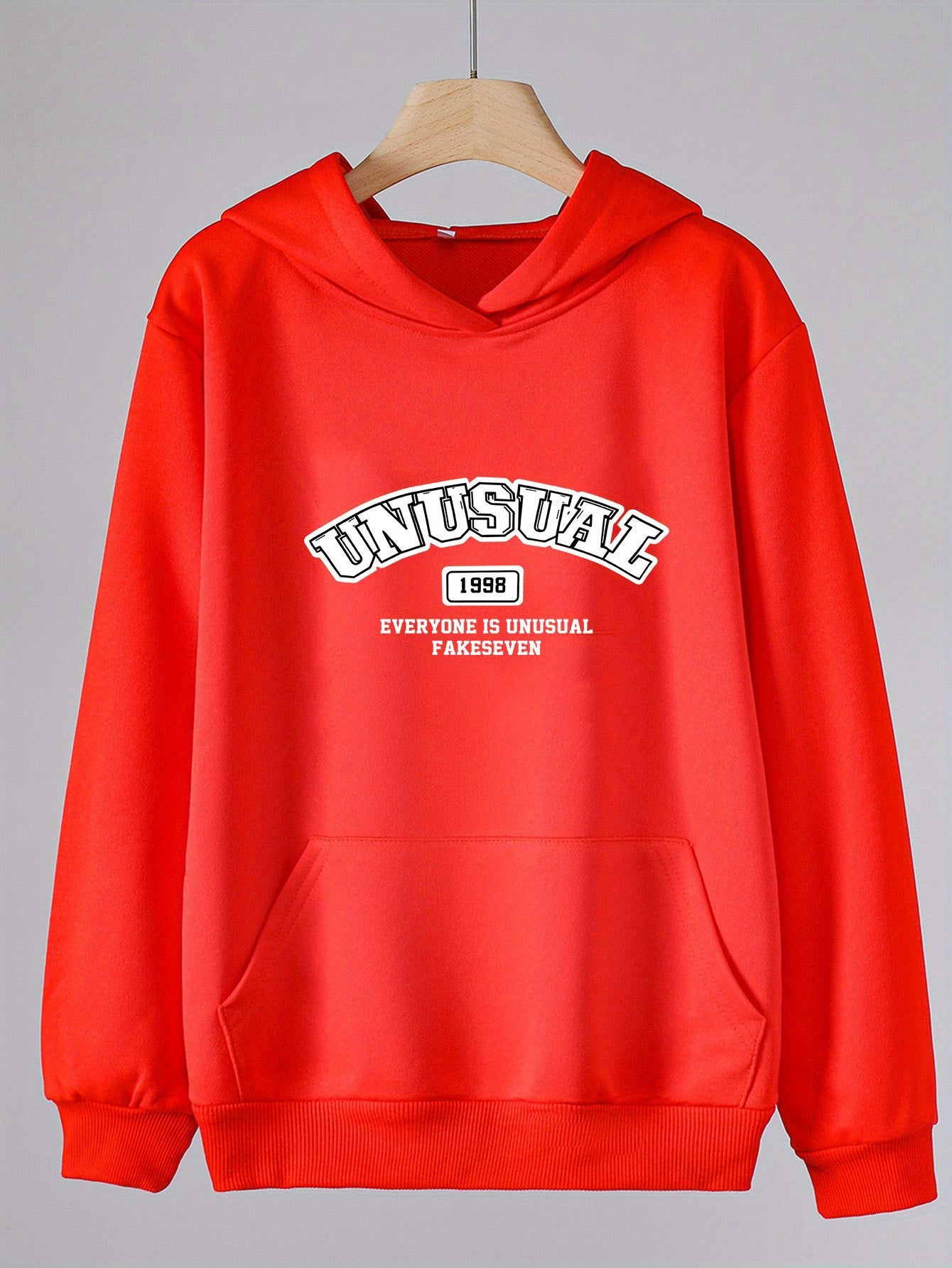 Girls Unique Pattern Hooded Sweatshirt for Outdoor Activities
