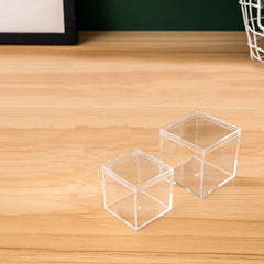 Square Plastic Storage Box with Acrylic Hand Display