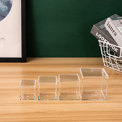 Square Plastic Storage Box with Acrylic Hand Display