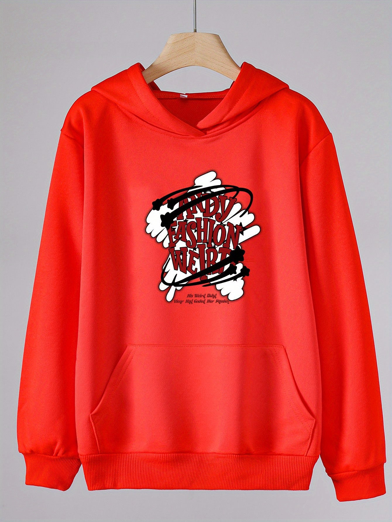 Girls Cartoon Star Pattern Hooded Sweatshirt for Spring and Autumn
