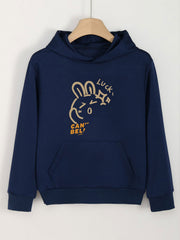 Girls Rabbit Hooded Sweatshirt for Spring and Autumn