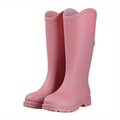 Clover Decor Solid Rain Boots Waterproof Non Slip Outdoor PVC Shoes