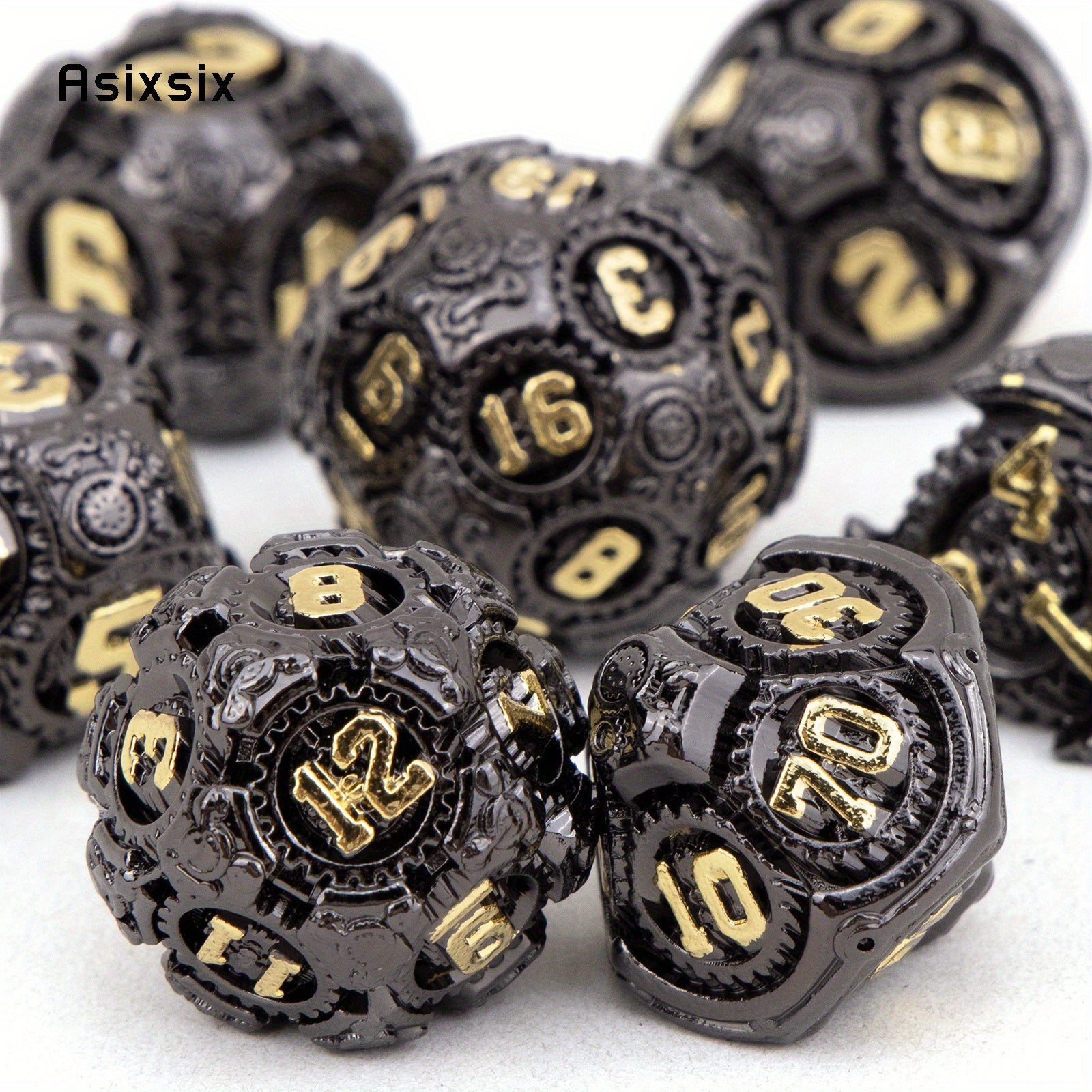 7pcs Metal Polyhedral Dice Set for Board Game