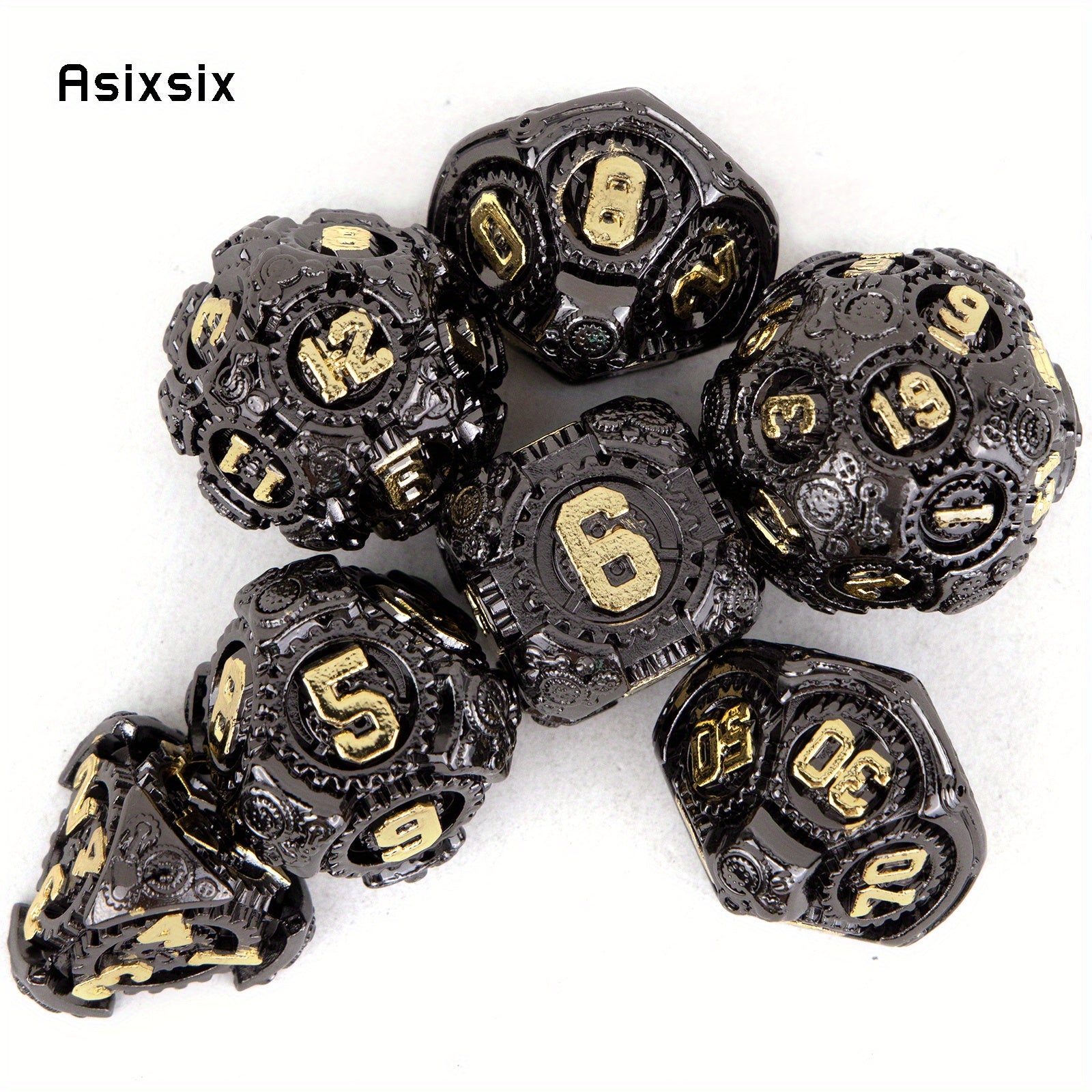7pcs Metal Polyhedral Dice Set for Board Game