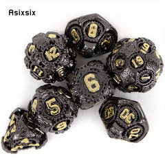 7pcs Metal Polyhedral Dice Set for Board Game