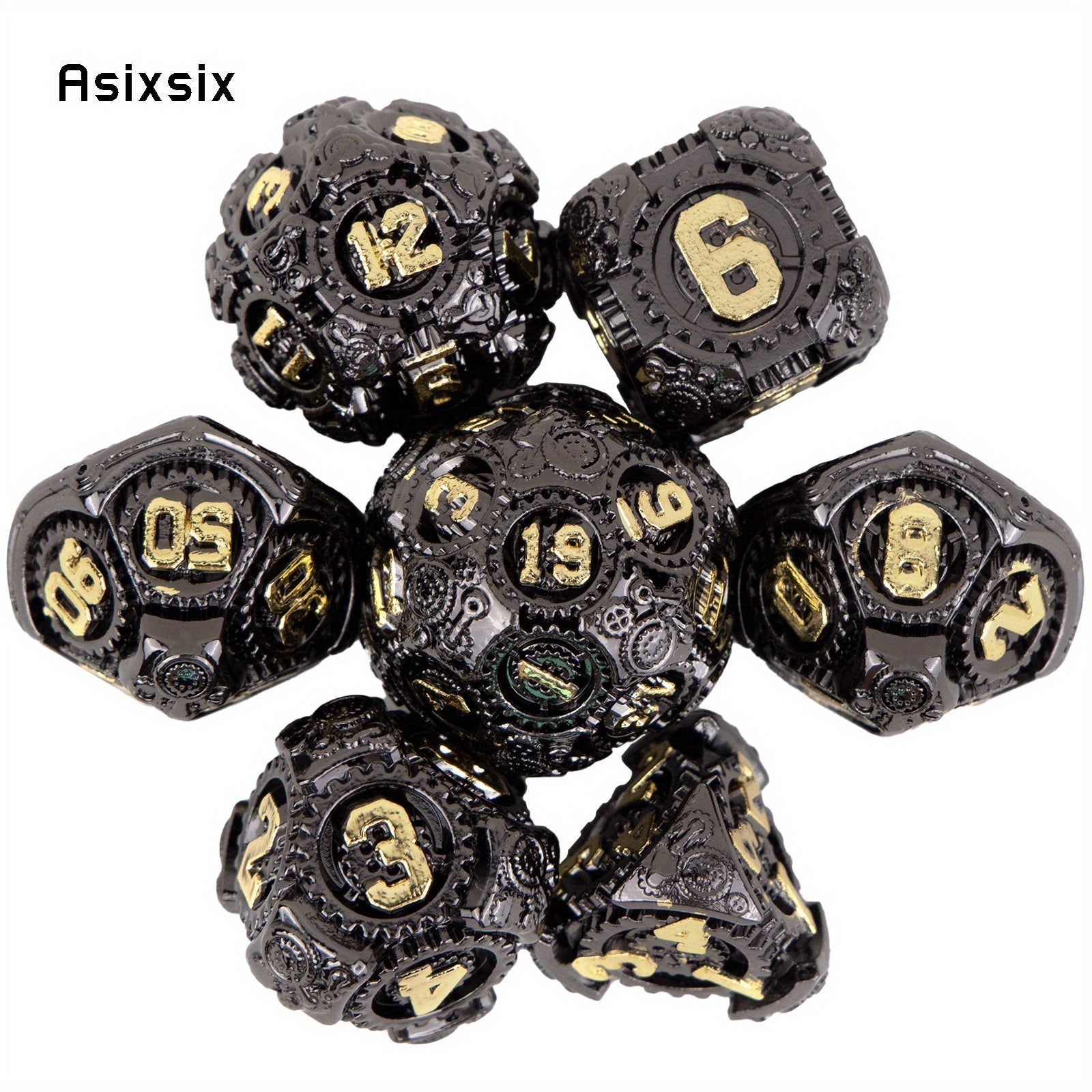 7pcs Metal Polyhedral Dice Set for Board Game