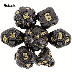 7pcs Metal Polyhedral Dice Set for Board Game
