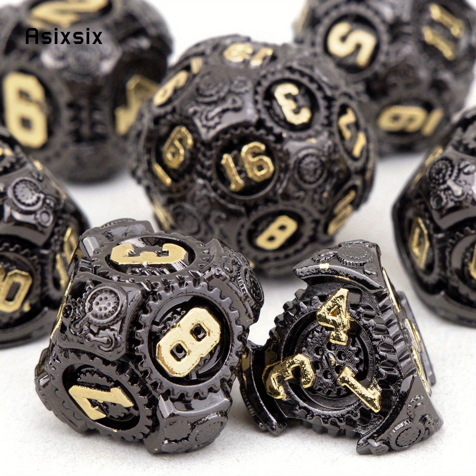 7pcs Metal Polyhedral Dice Set for Board Game