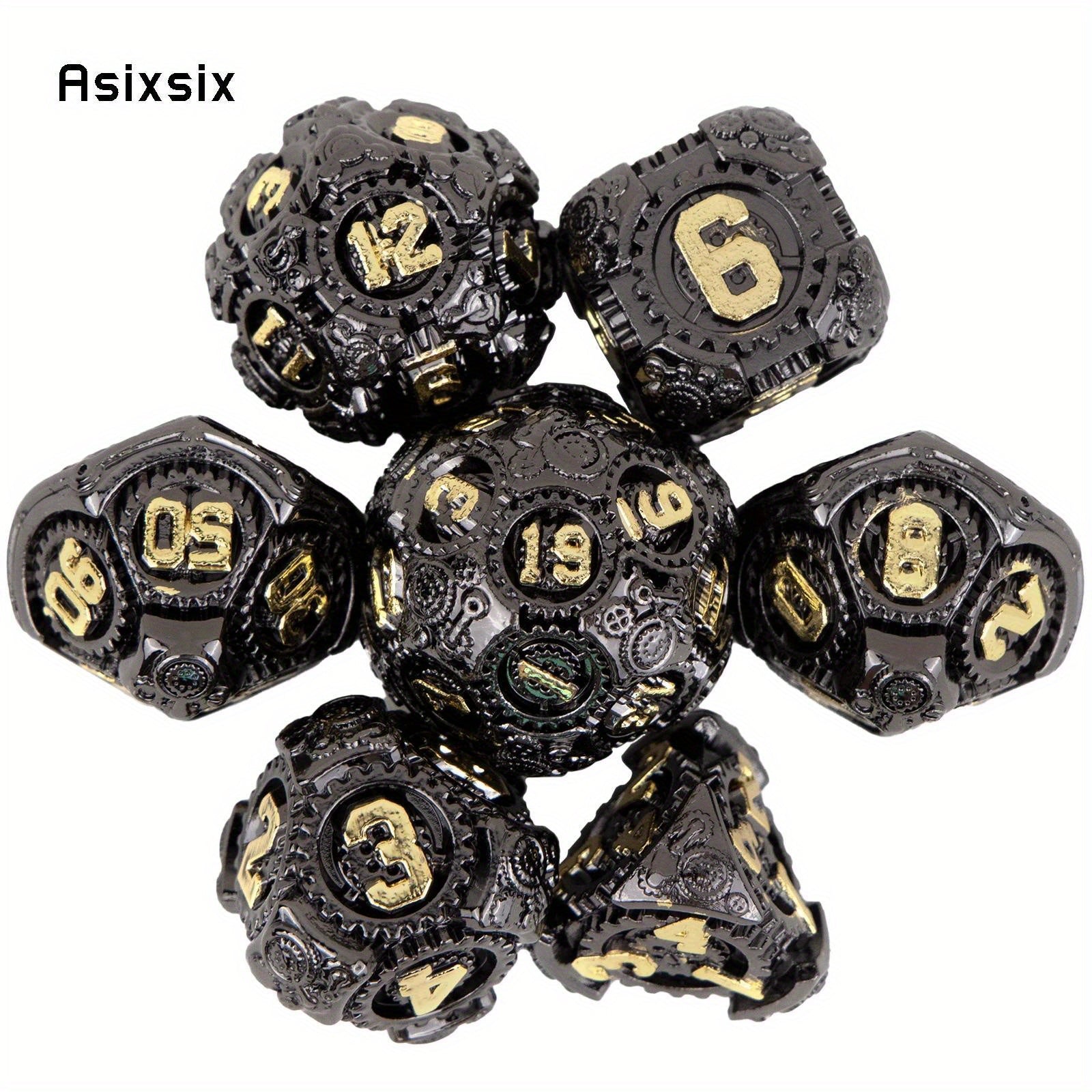 7pcs Metal Polyhedral Dice Set for Board Game