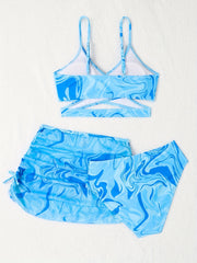 Girls Swirls Pattern Bikini Set