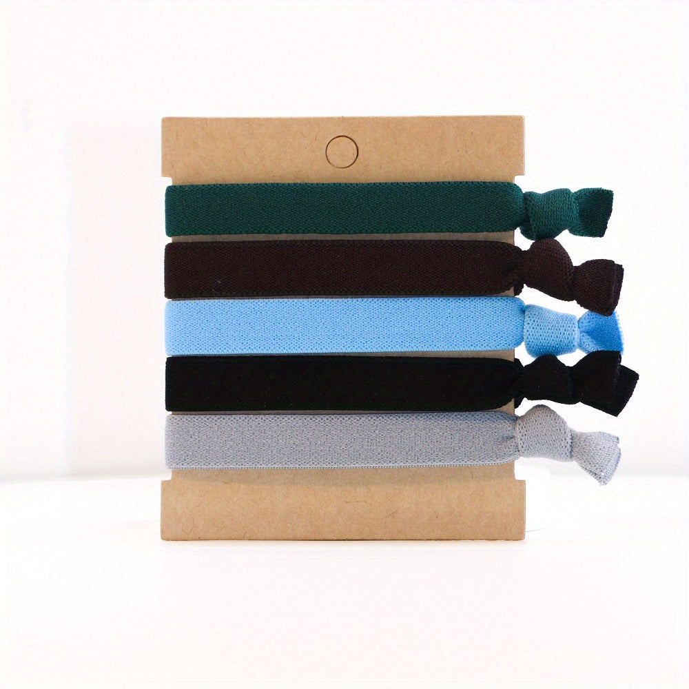 5pcs Sports Hair Tie Ponytail Holder Hair Rope Hair Accessories
