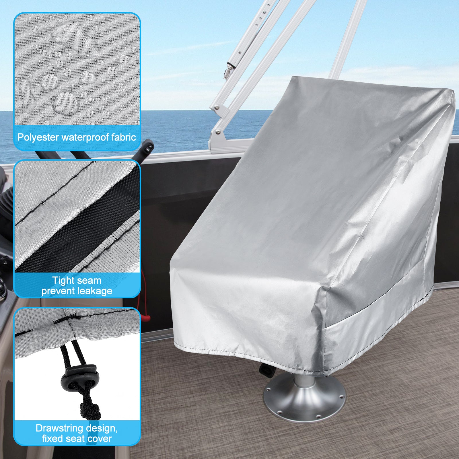Heavy Duty Canvas Boat Seat Cover Waterproof