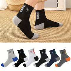 12 Pairs Sports Crew Socks Comfortable Soft Breathable Fitness Running