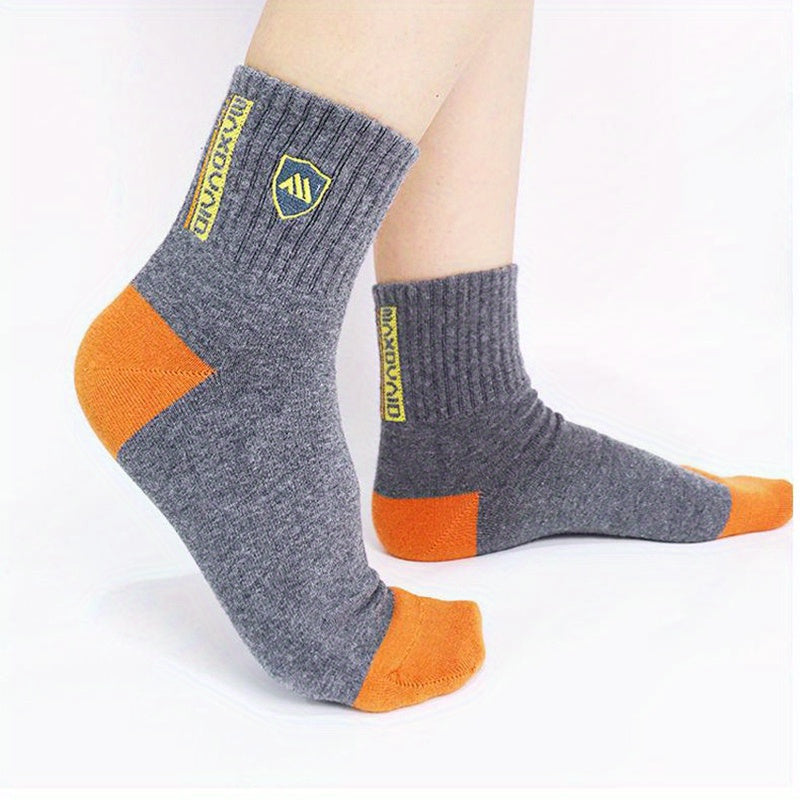 12 Pairs Sports Crew Socks Comfortable Soft Breathable Fitness Running