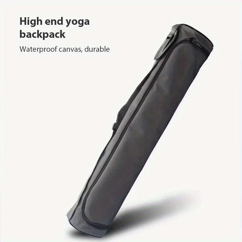 Solid Yoga Mat Storage Bag Pilates Sports Backpack Adjustable Strap